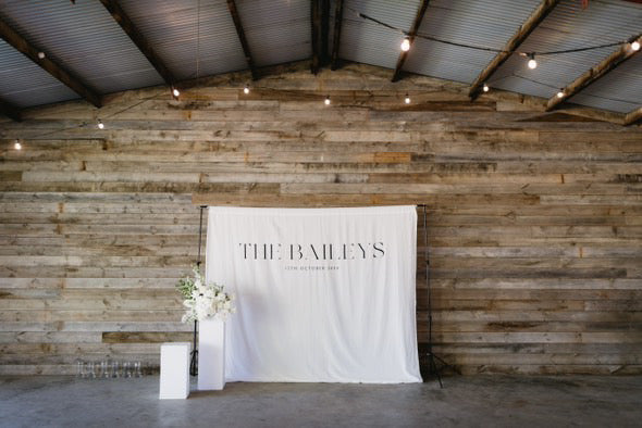 Linen Banner Backdrop