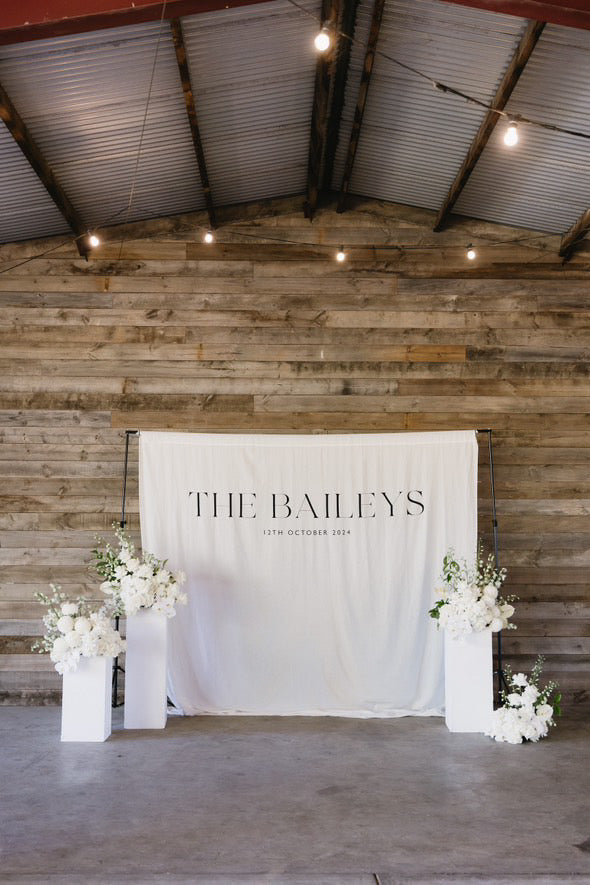 Linen Banner Backdrop