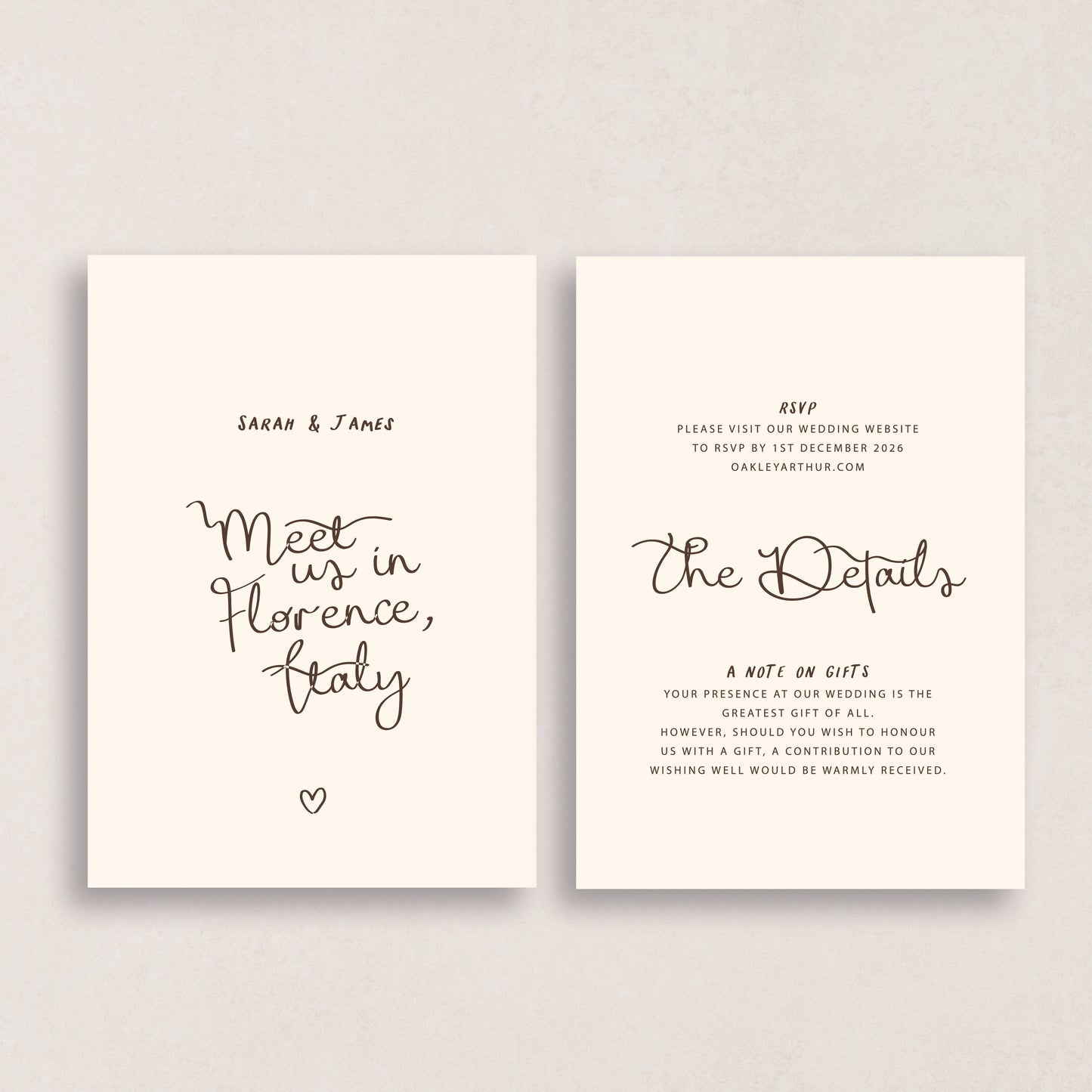 All I Want Details Card