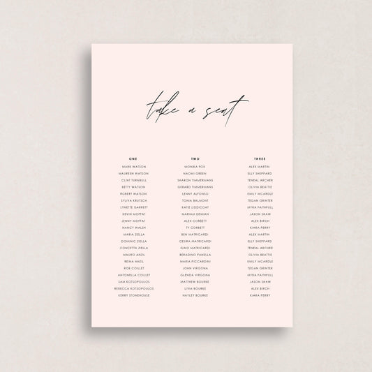 Bloomin Love Seating Chart