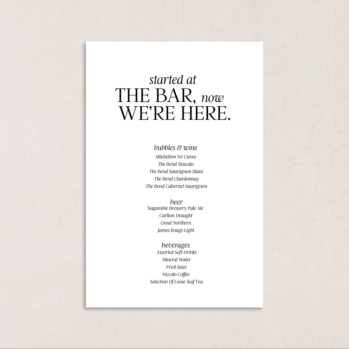 You've Got The Love Bar Sign