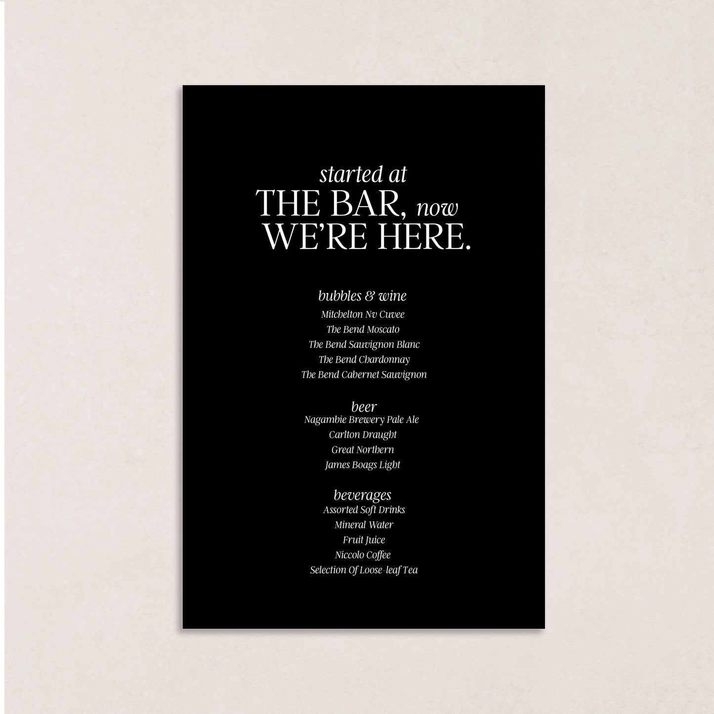 You've Got The Love Bar Sign