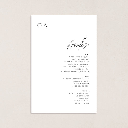 Bloomin Love Drink Menus