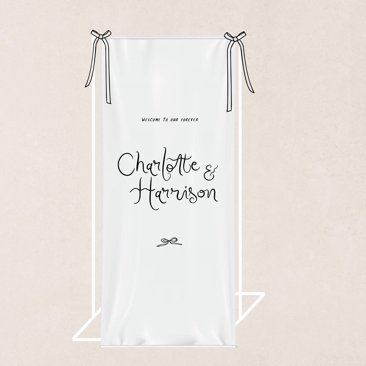 J'Adore Cloth Sign