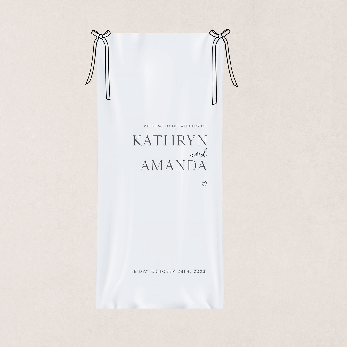 Classic At Best Cloth Sign