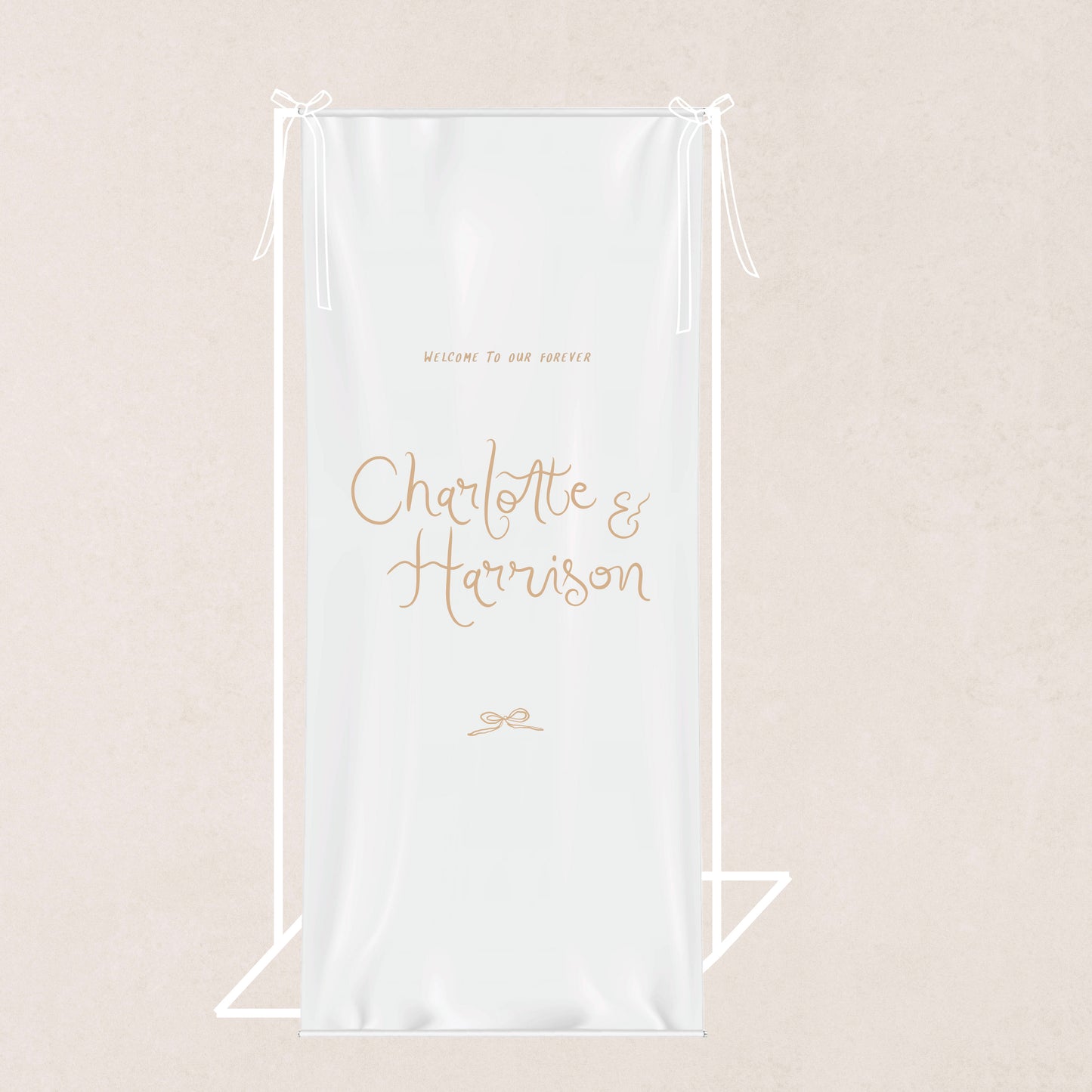 J'Adore Cloth Sign