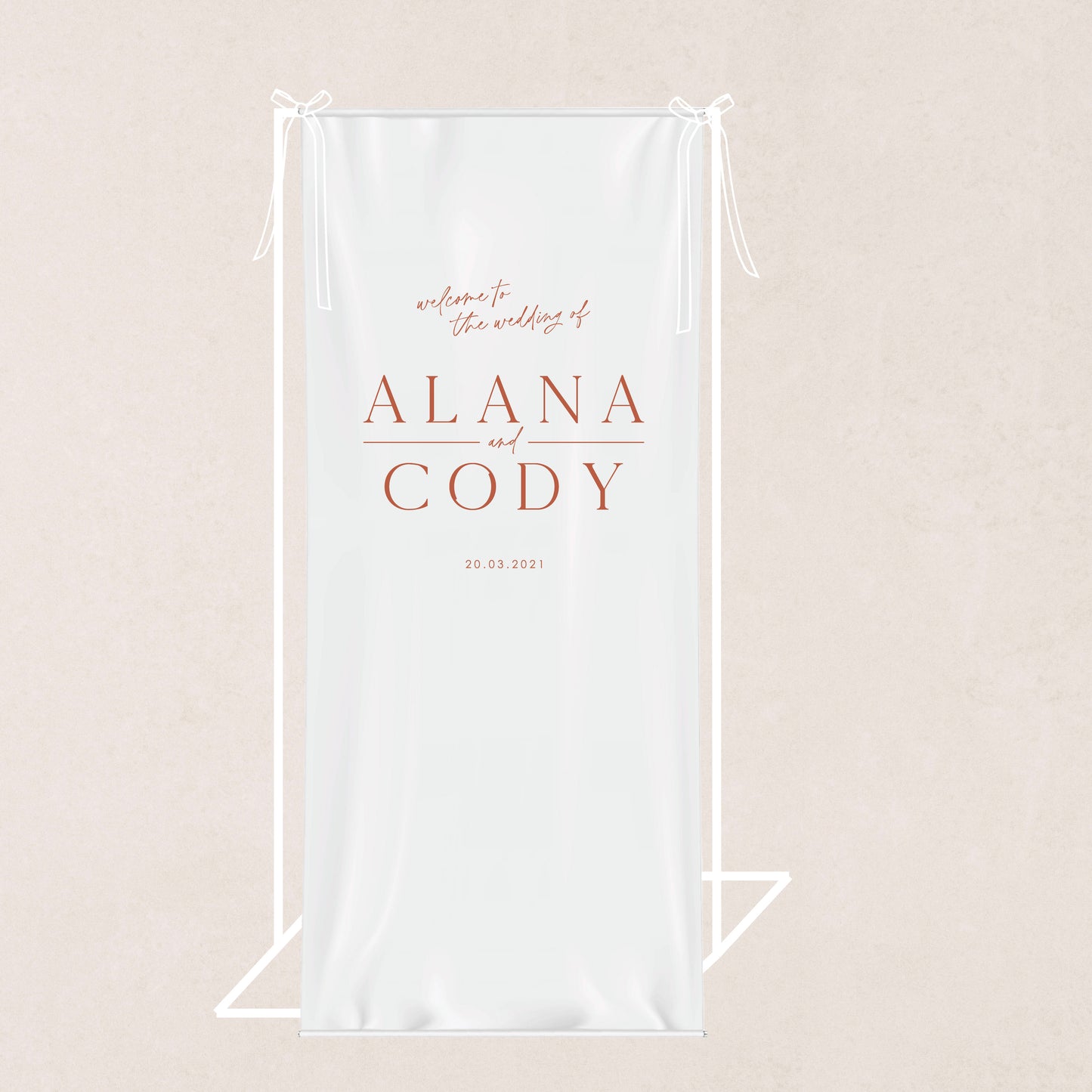 Honeymoon Cloth Sign