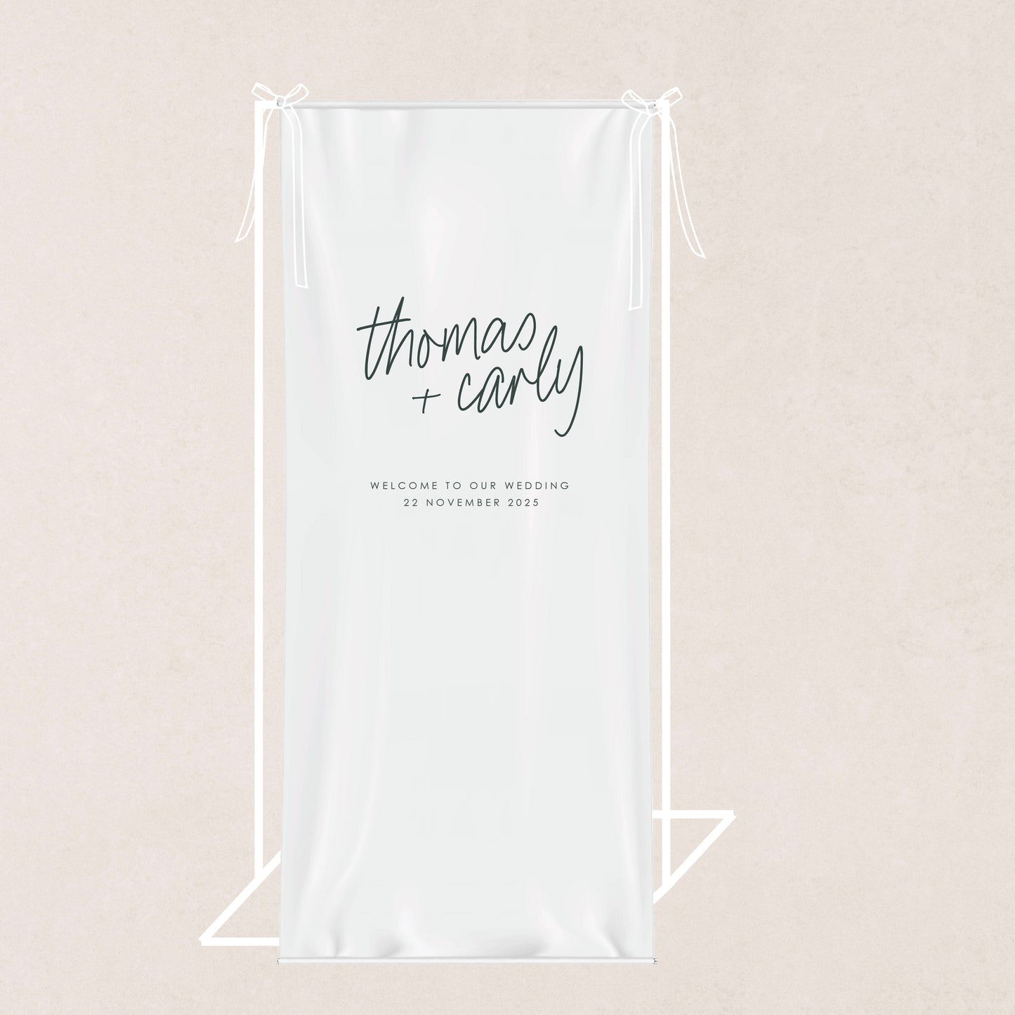 Hello Lovely Cloth Sign