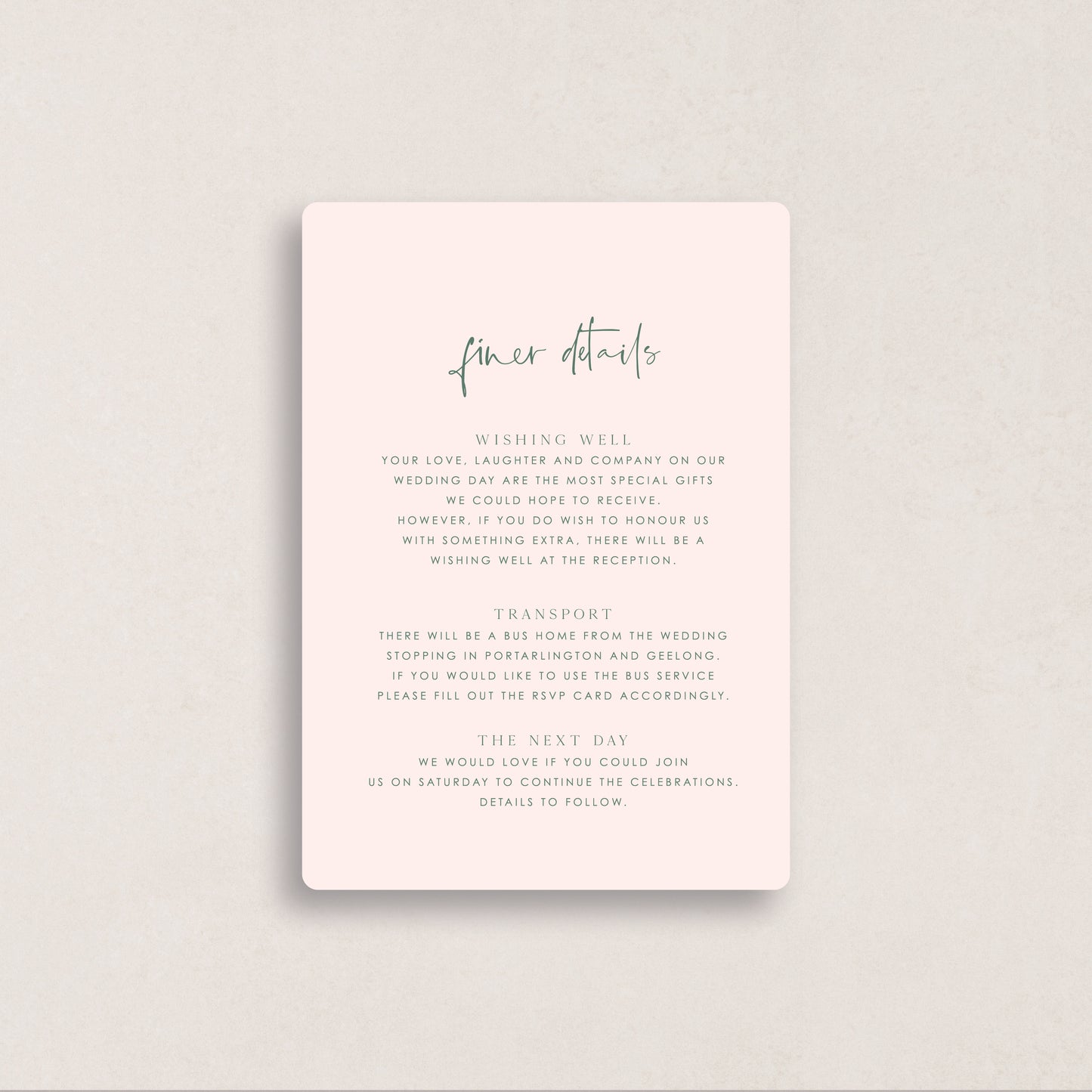 Loved Up Finer Details Card