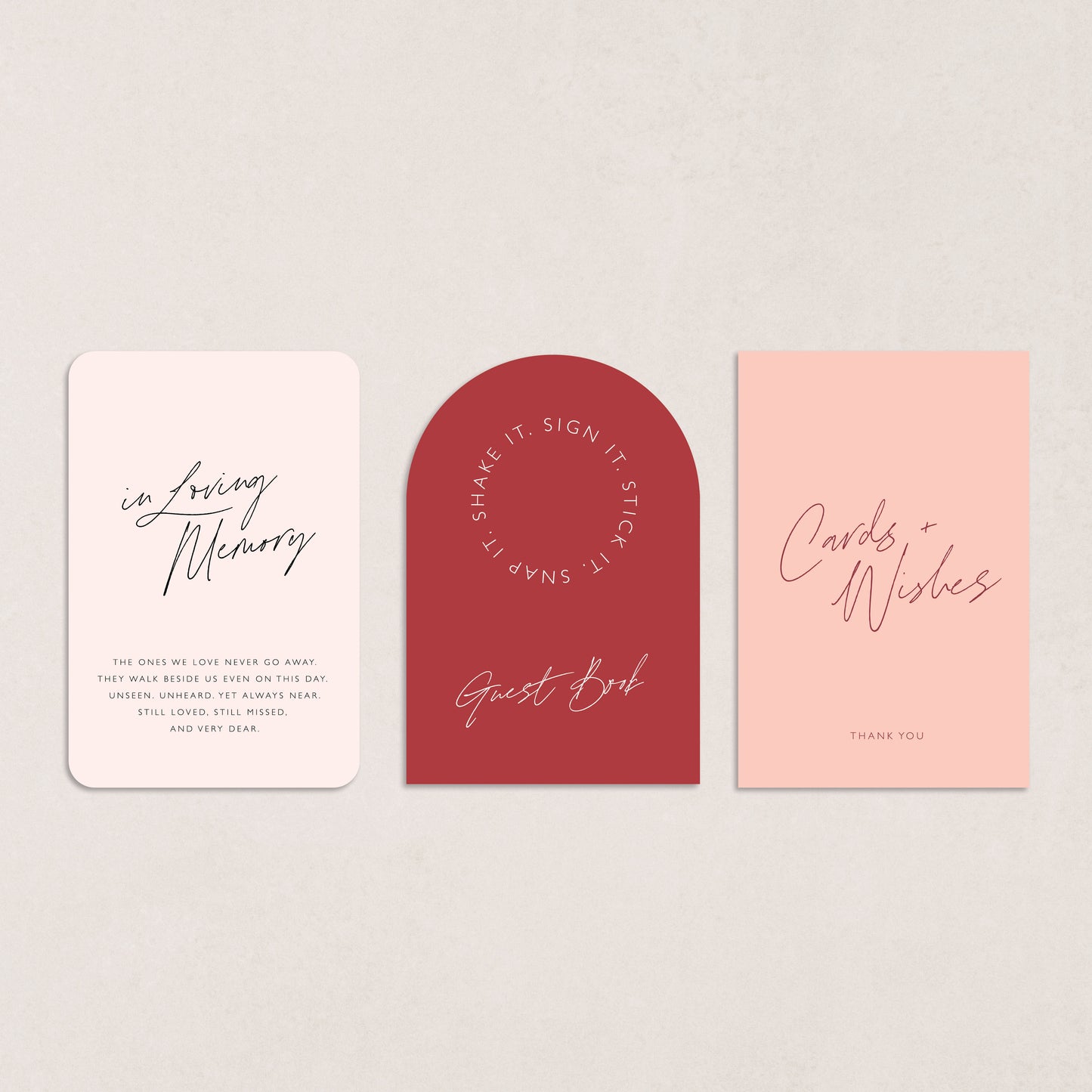 Dreamy Days 3 x A5 Smaller Signage Combo