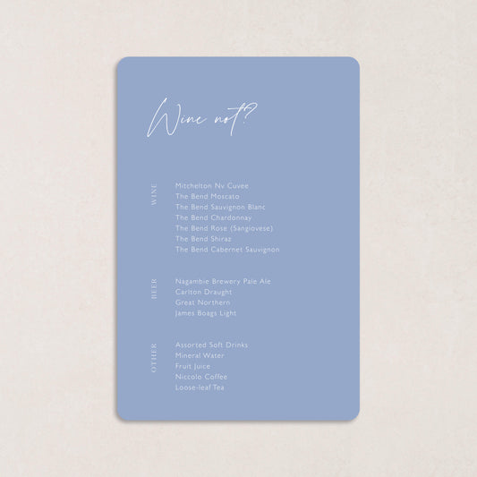 I Choose You Drink Menus