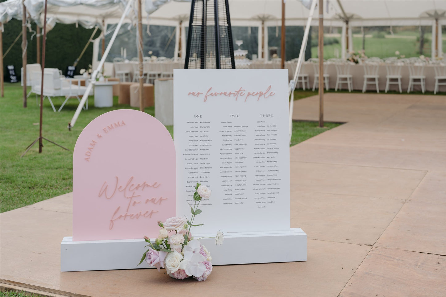 Hire White Timber Block Stand