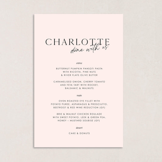 Laps Around The Sun Menu