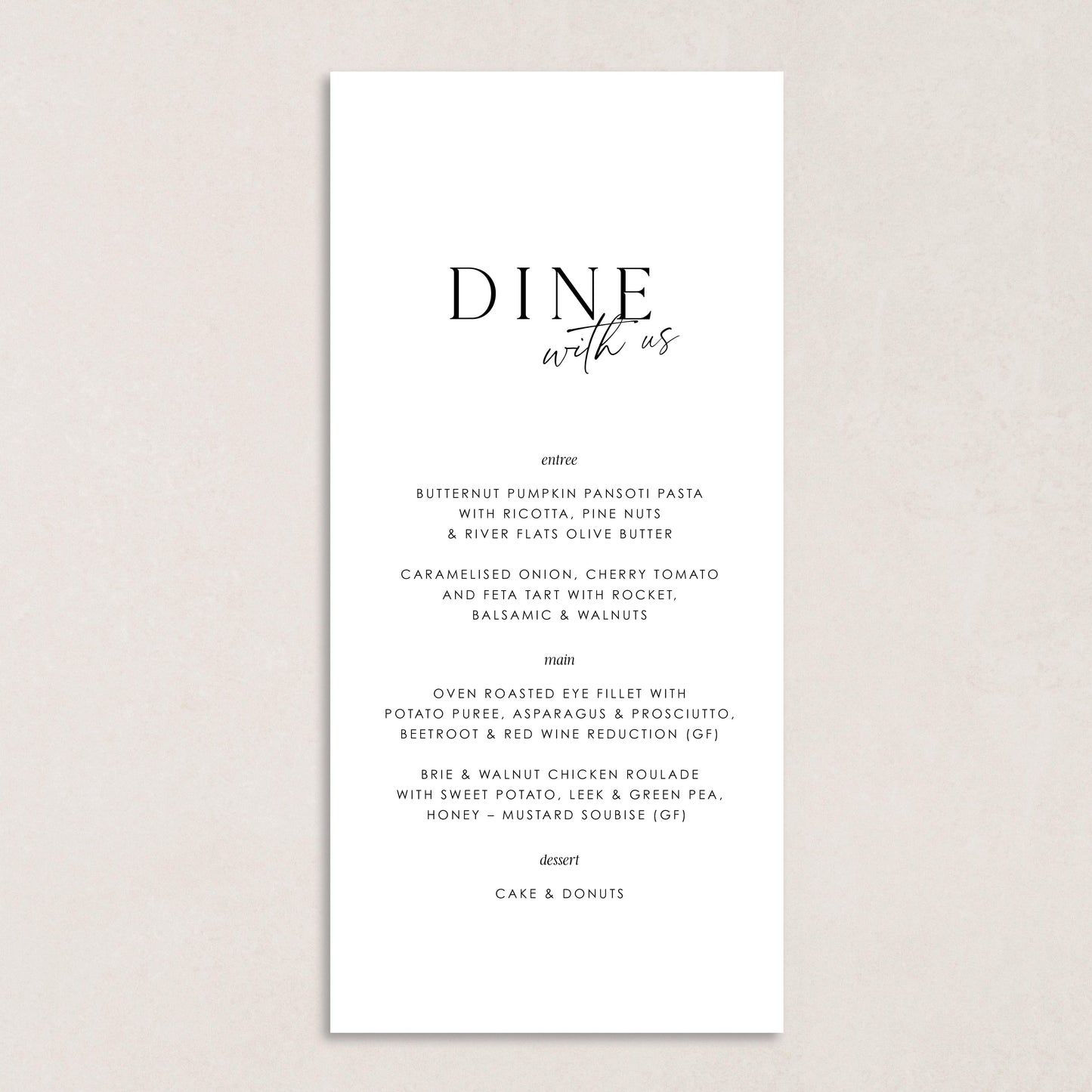 Laps Around The Sun Menu