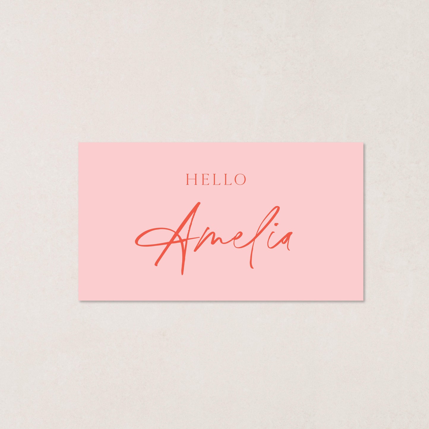 Honeymoon Place Card