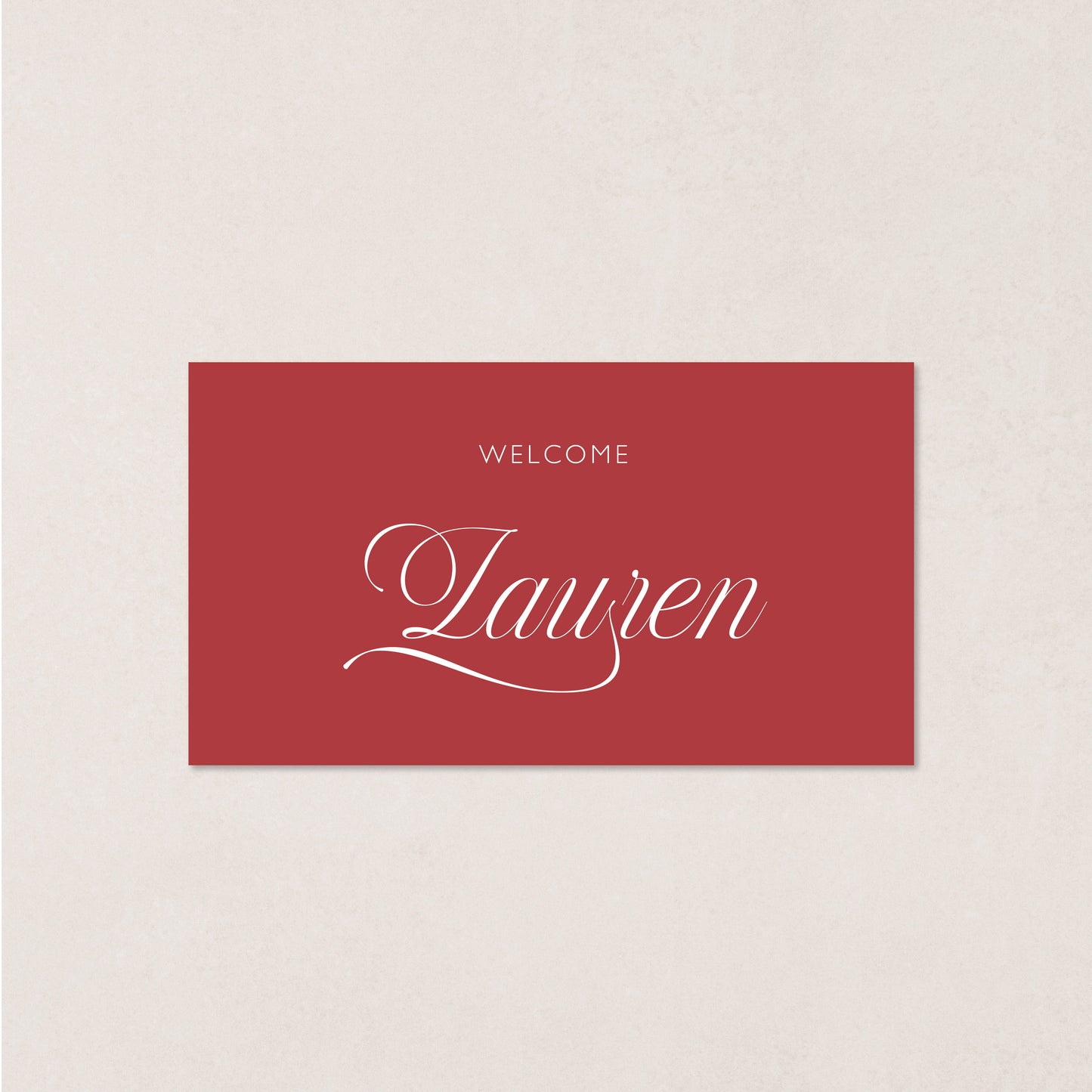 Script Place Card