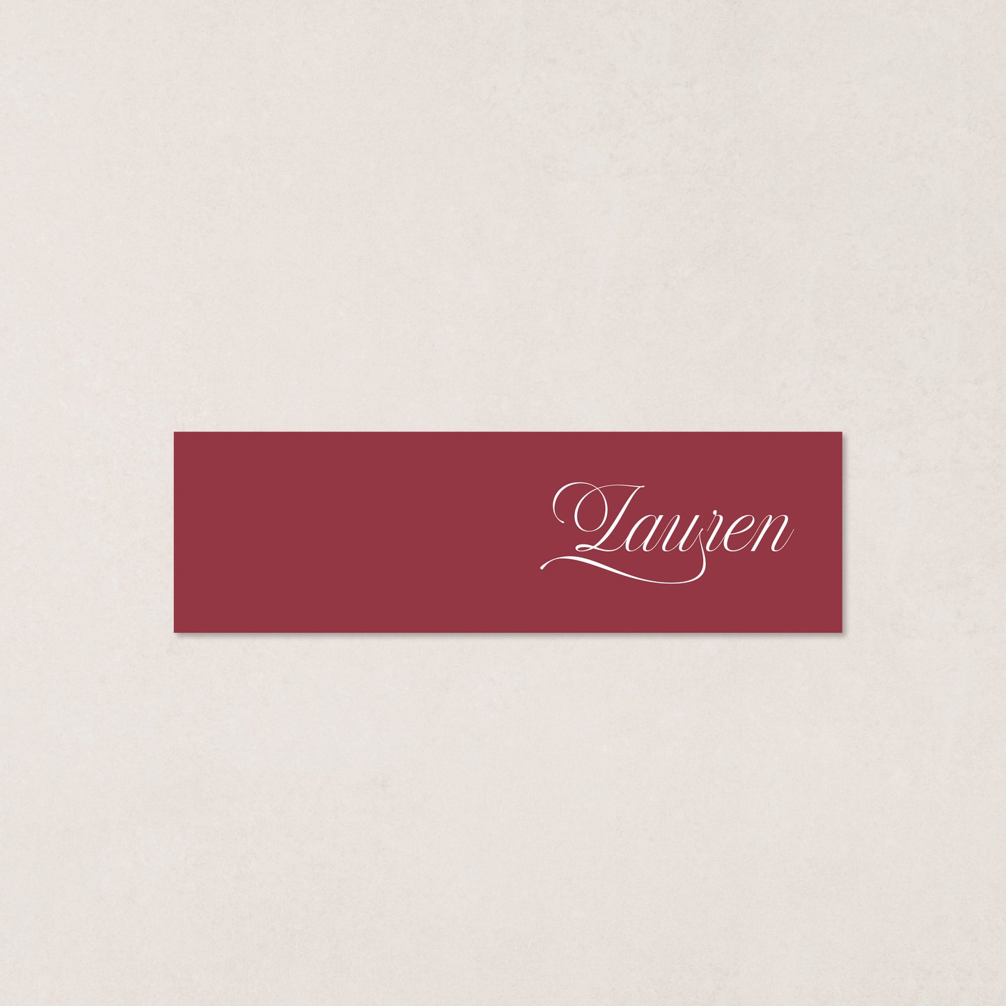 Script Place Card