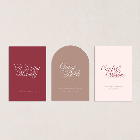 Script A5 Smaller Signage