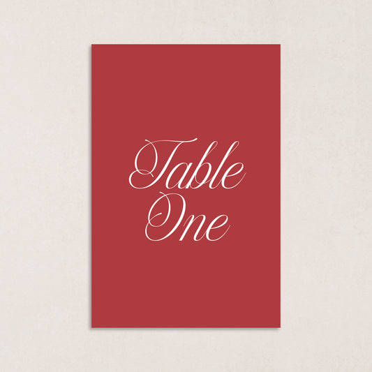 Script Table Numbers