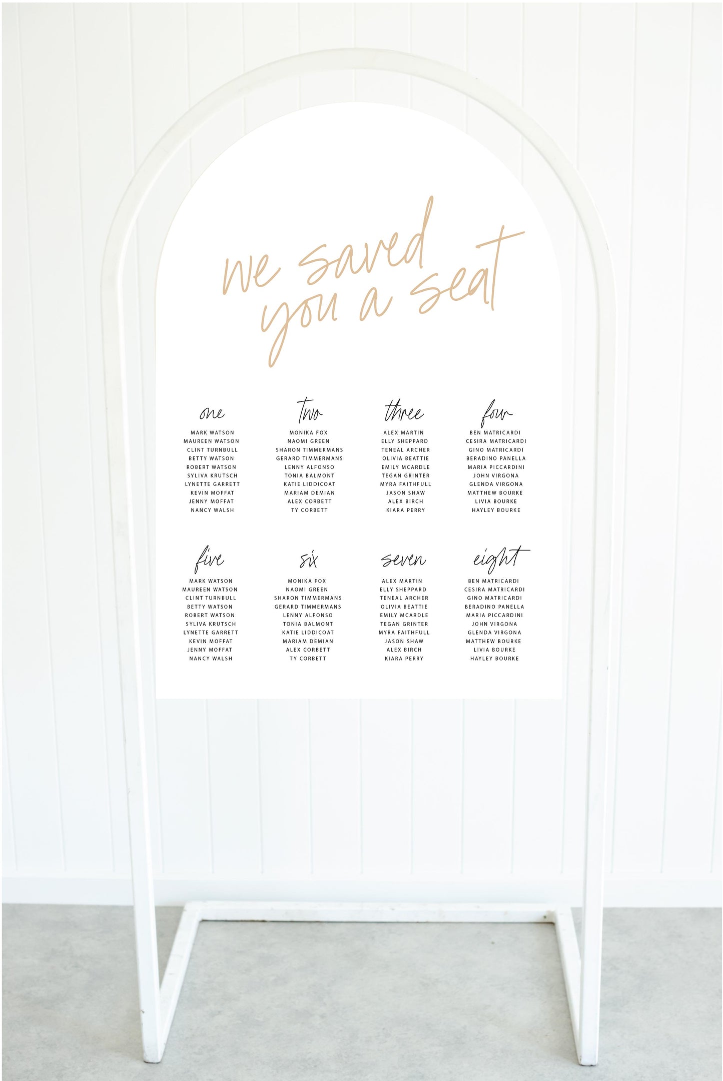 Hello Lovely Seating Chart