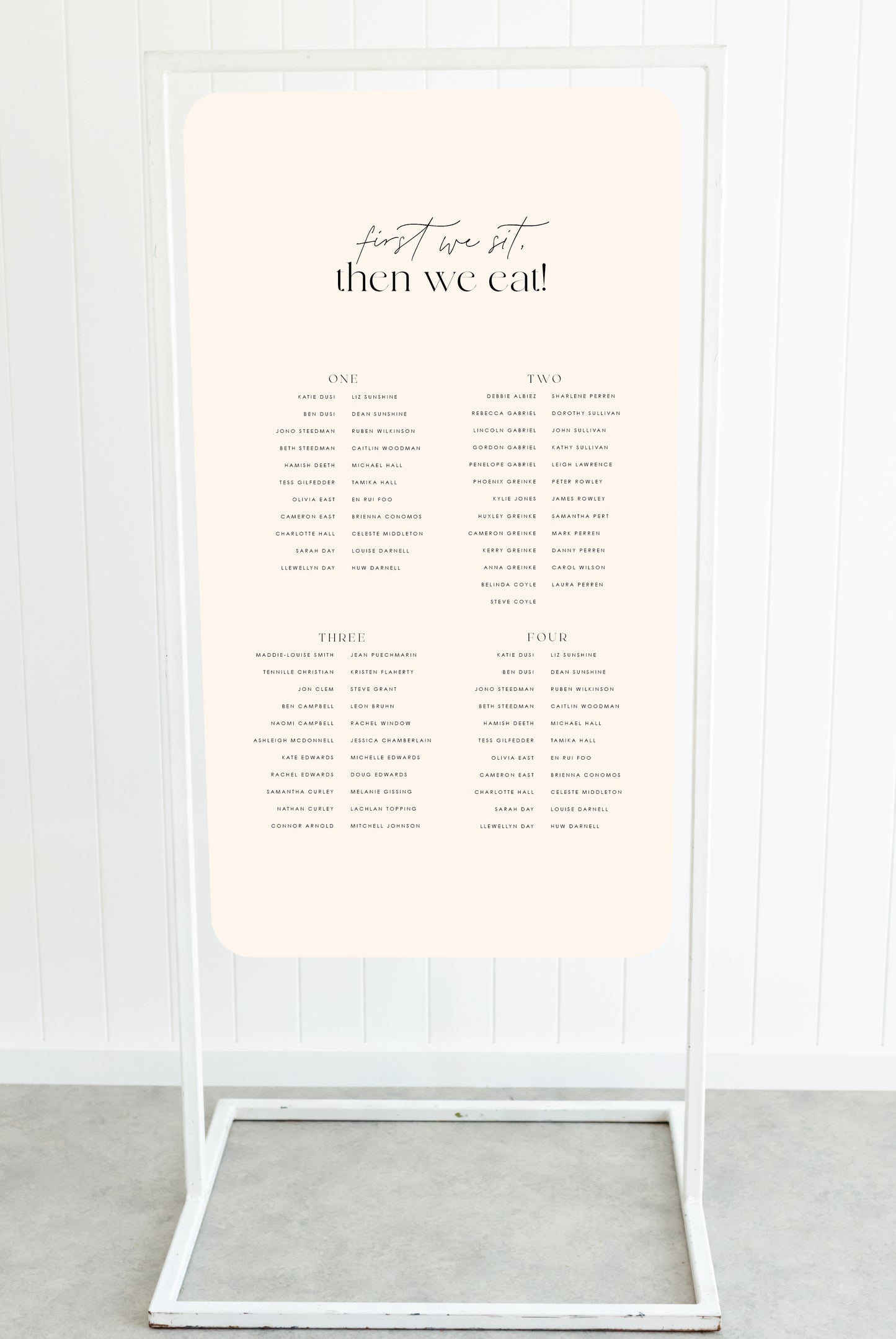 Love Like This Seating Chart