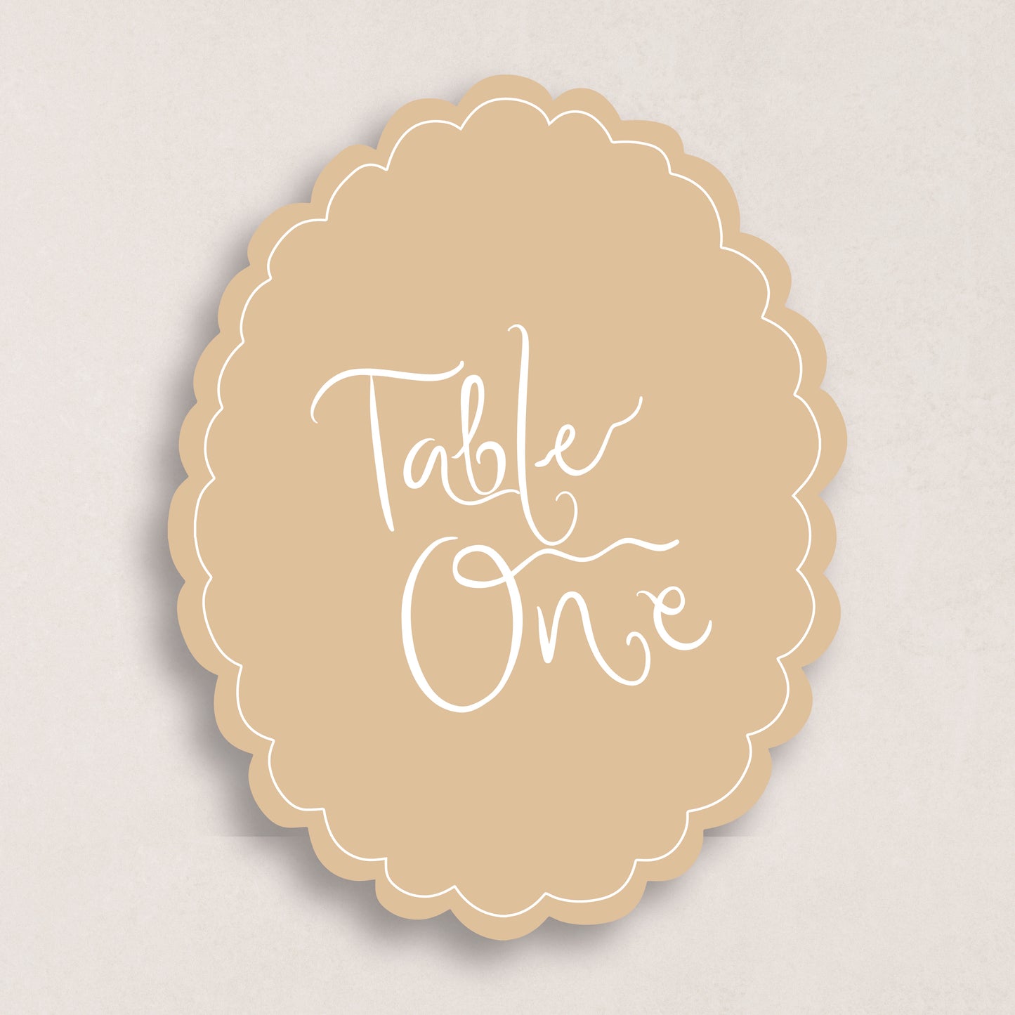 J'Adore Statement Table Numbers