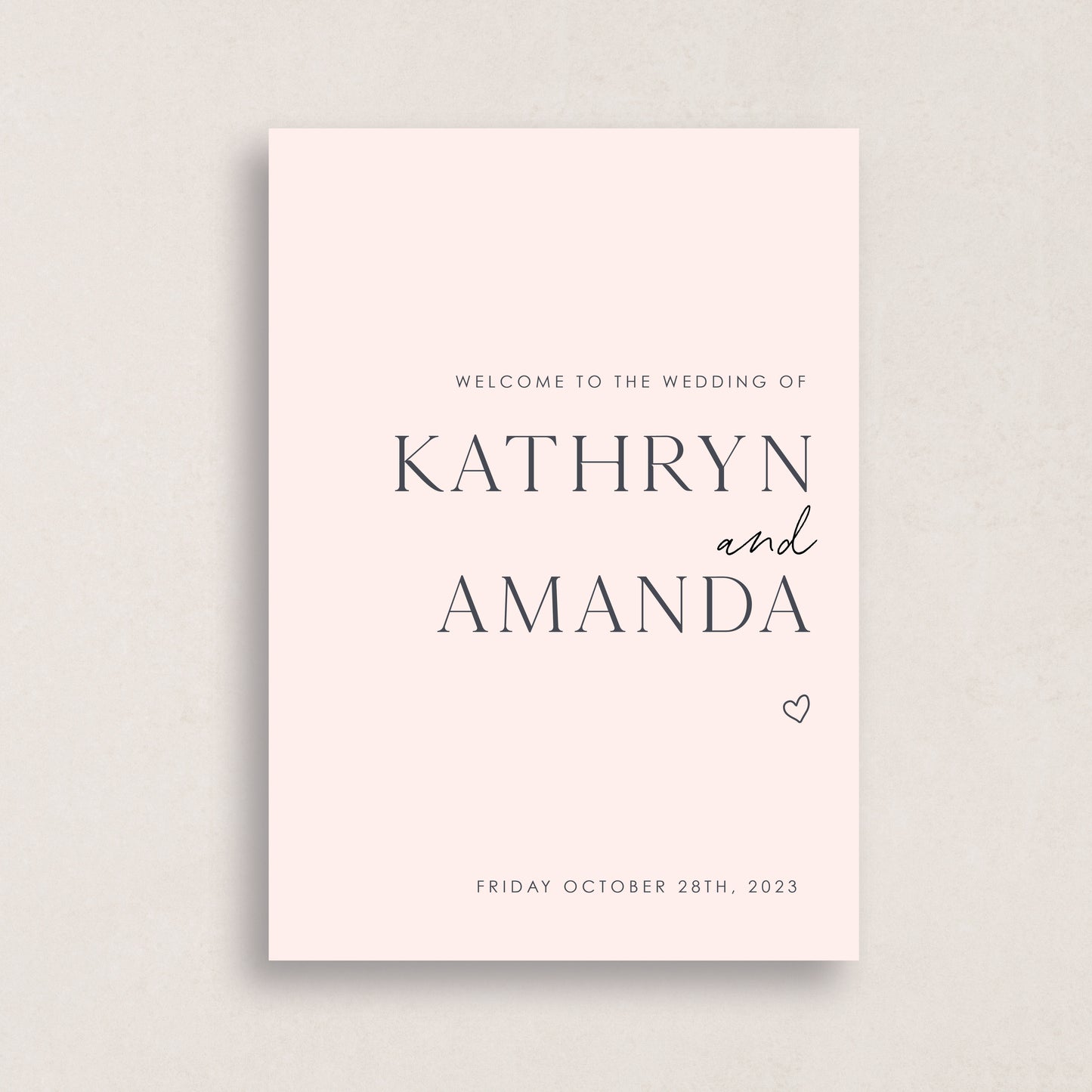 Classic At Best Welcome Sign