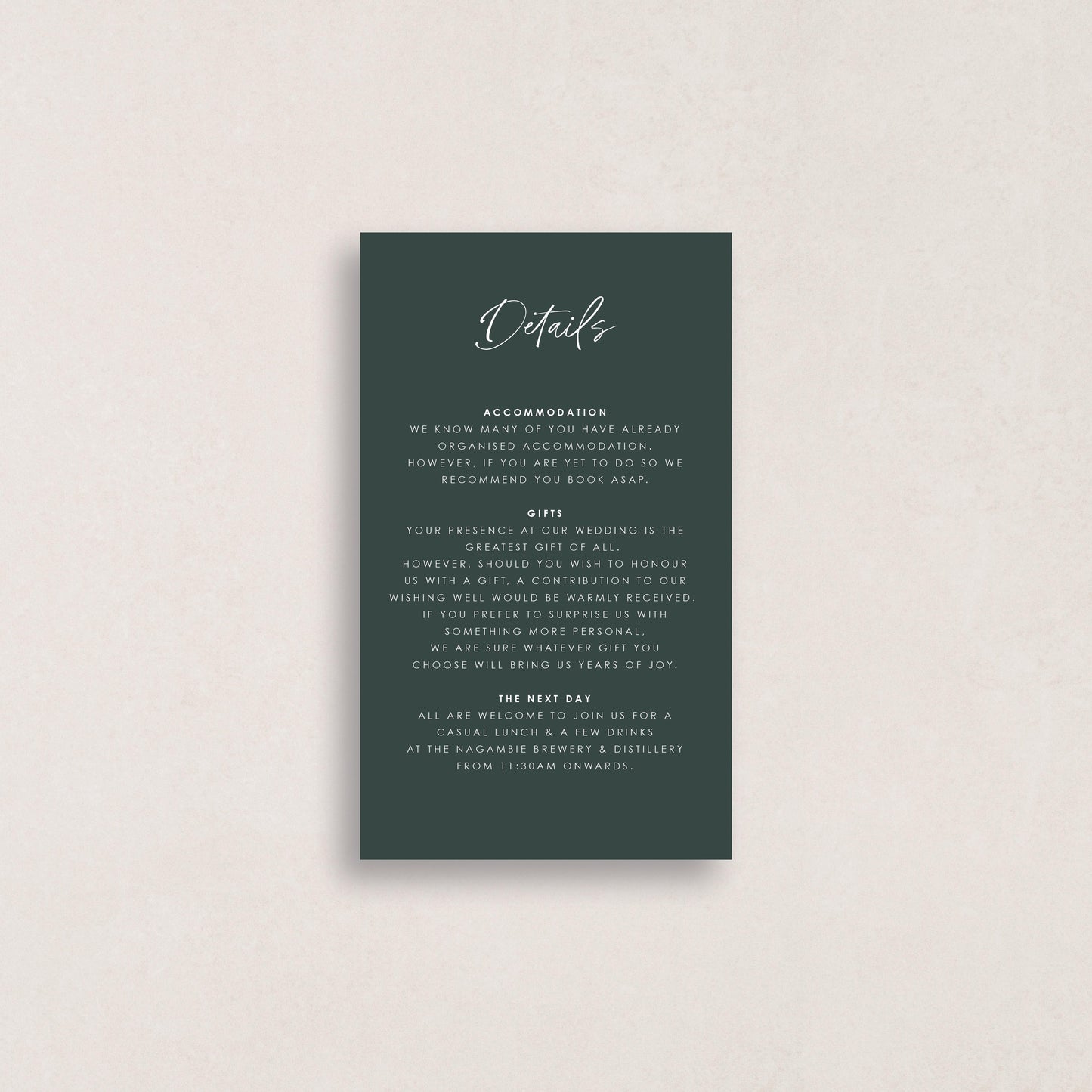Honey Details Card