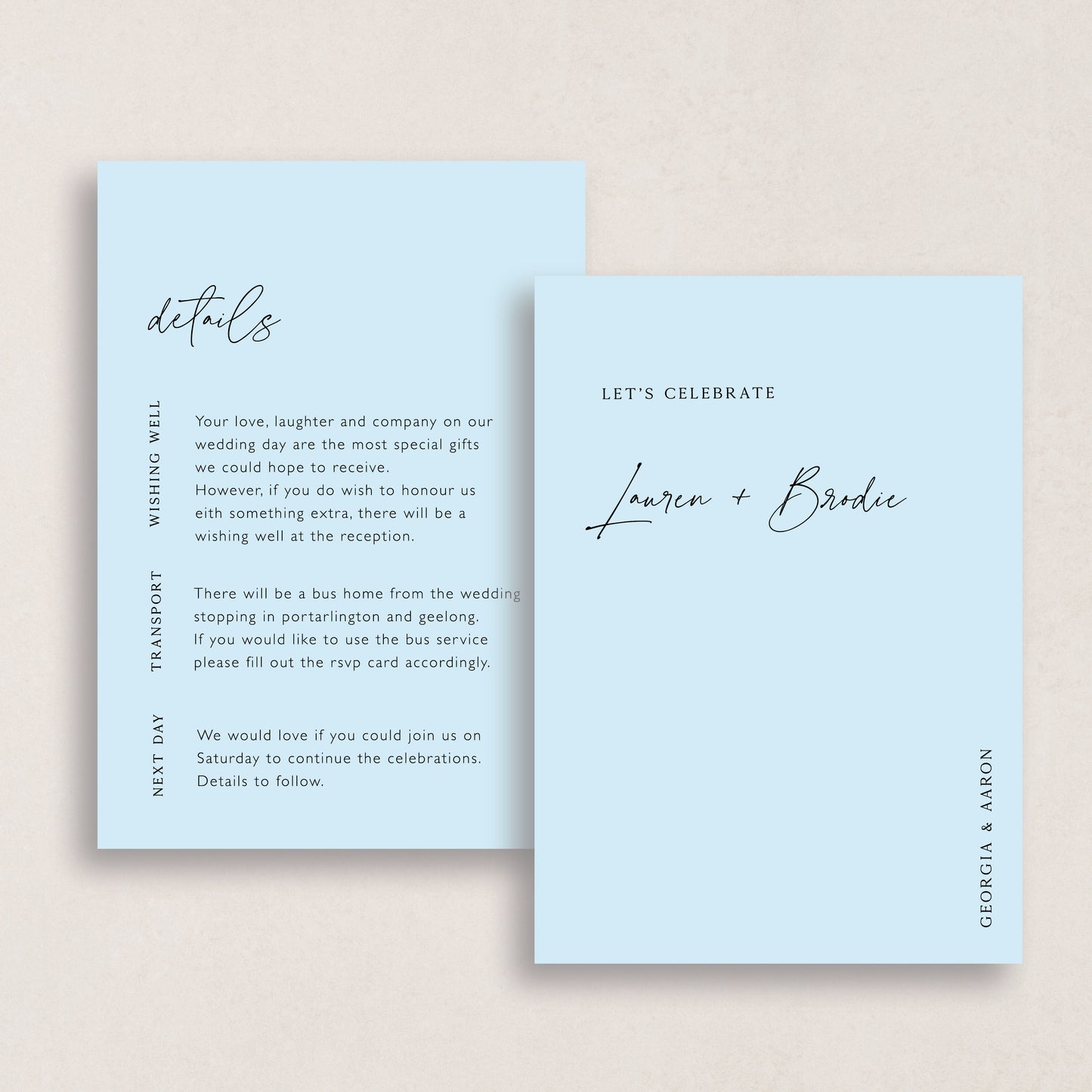 I Choose You Details Card