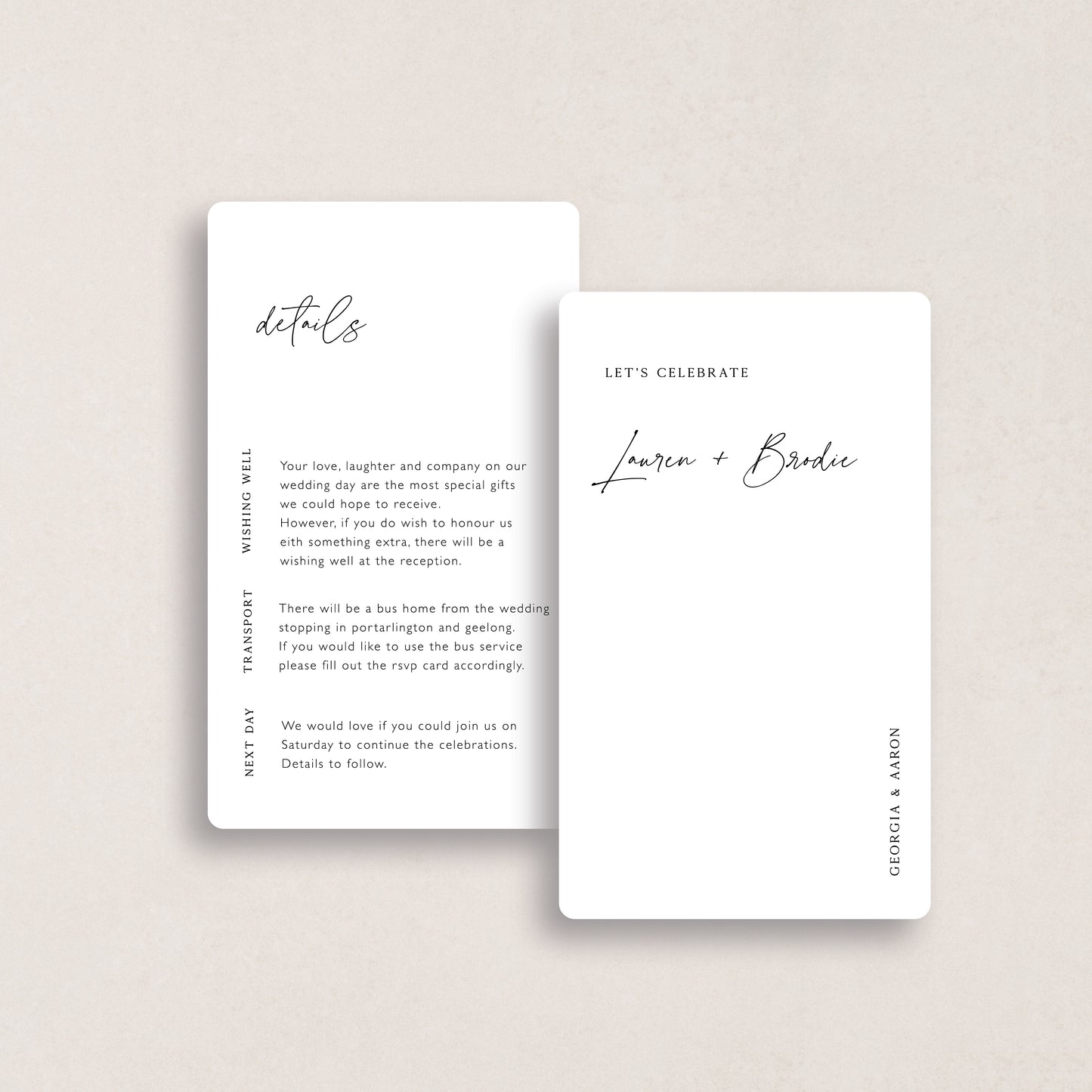 I Choose You Details Card