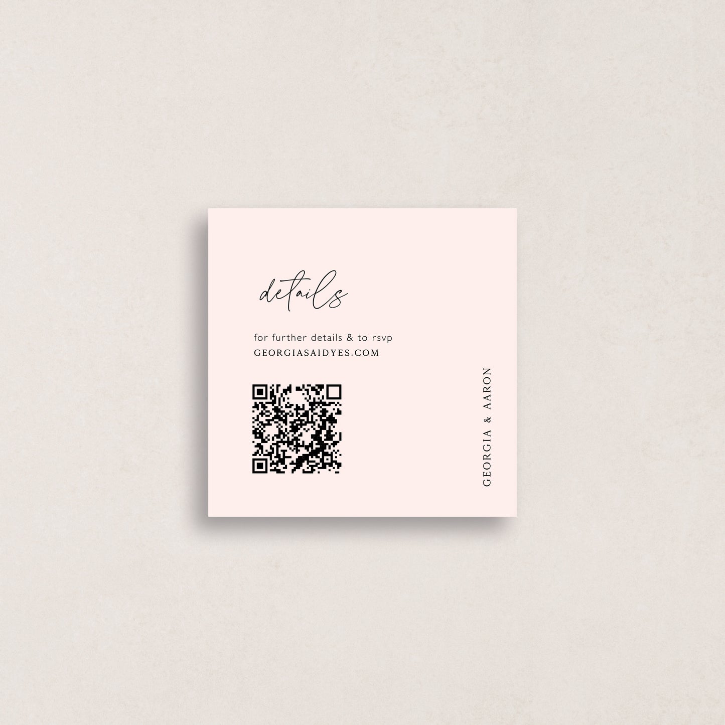 I Choose You Details Card