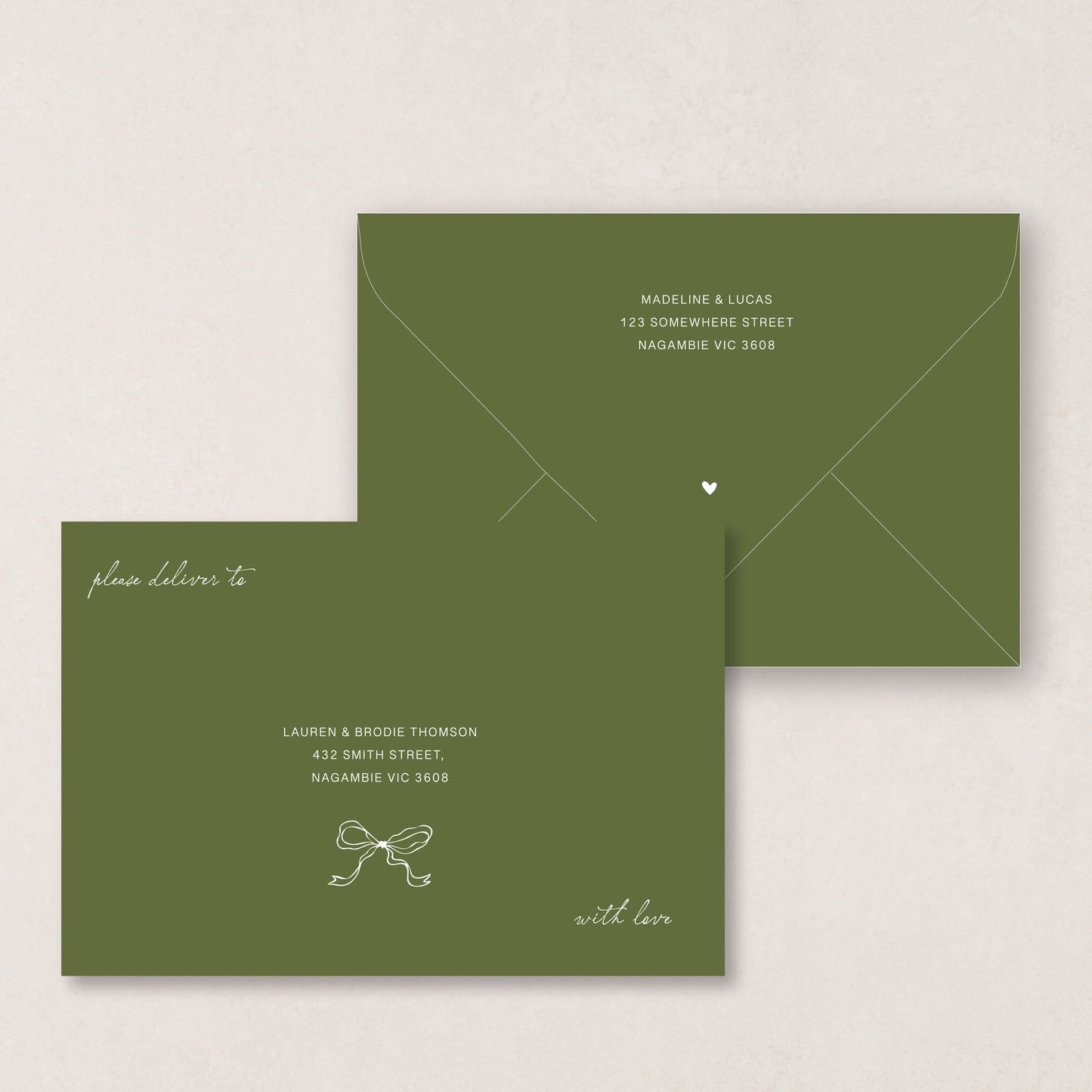 Endless Love Envelope Printing