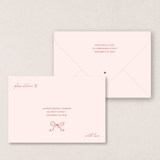 Endless Love Envelope Printing