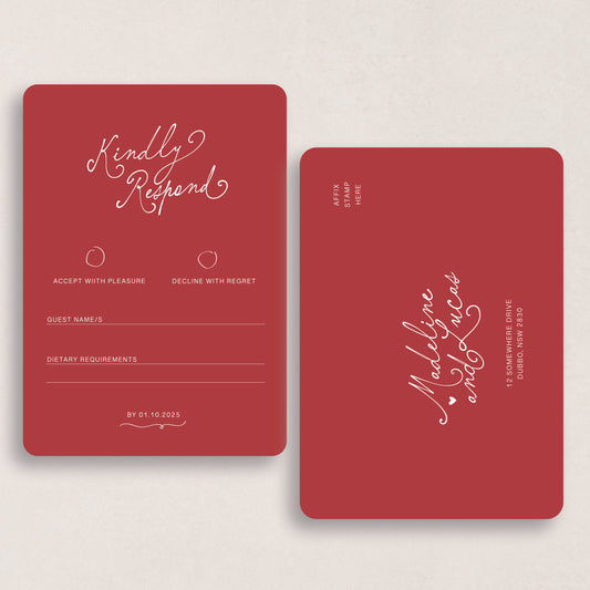 Endless Love RSVP Card