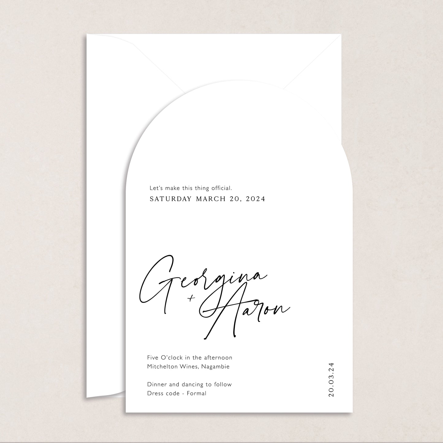 I Choose You Invitation