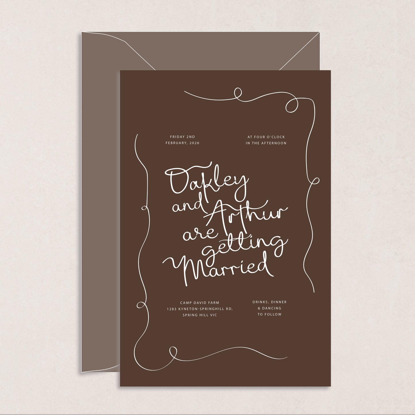 All I Want Invitation