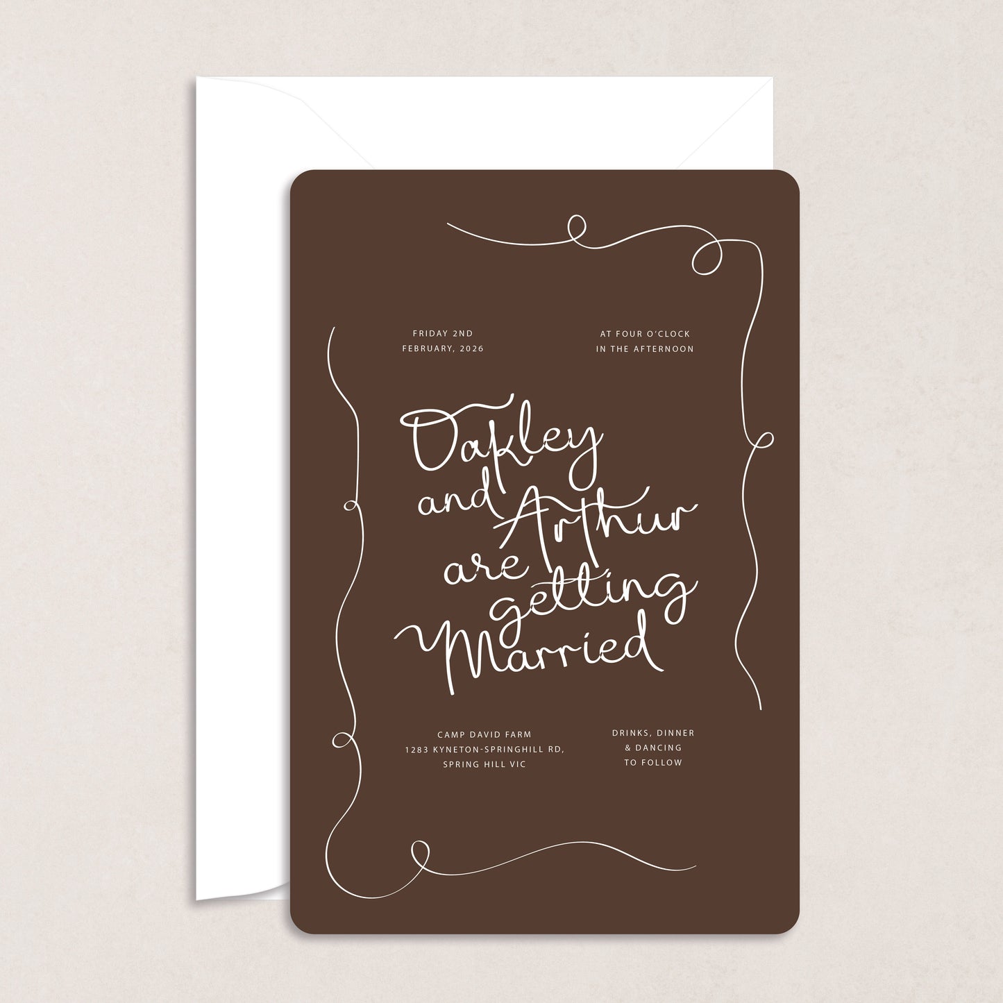 All I Want Invitation