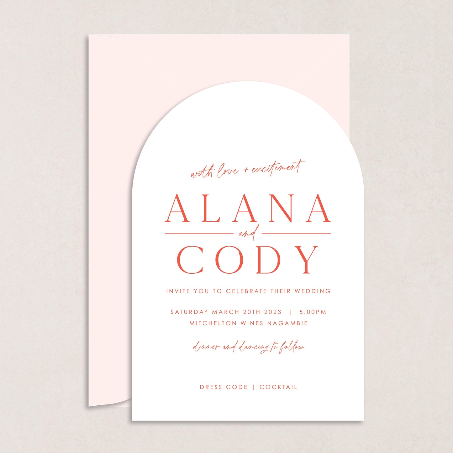 Honeymoon Invitation