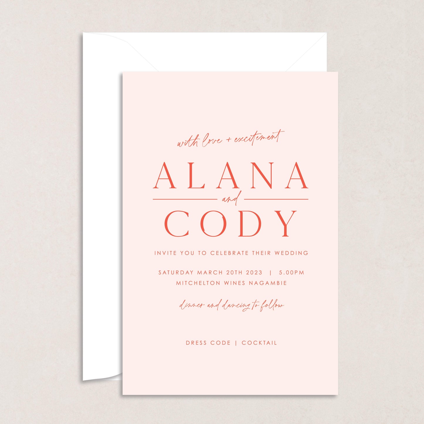 Honeymoon Invitation