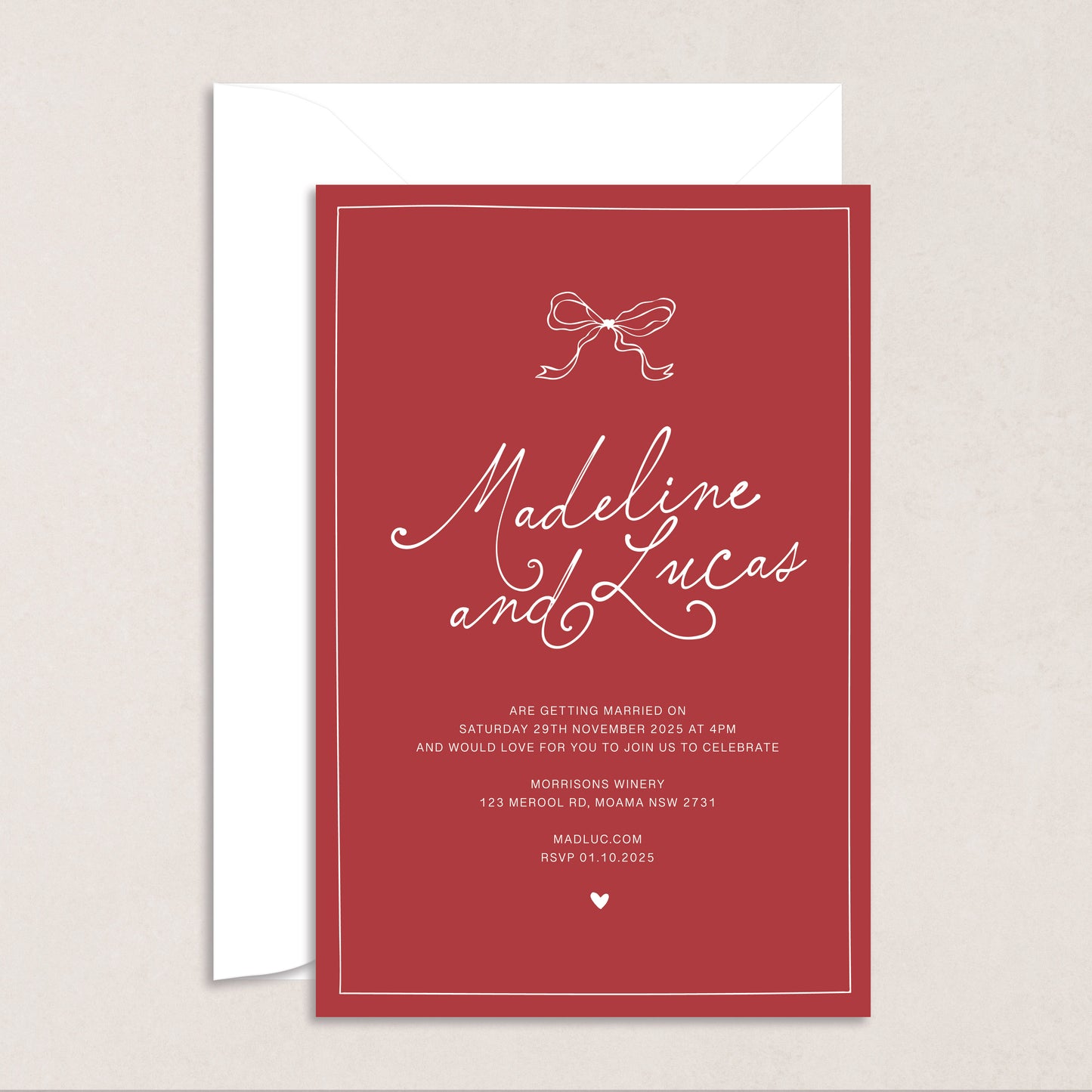 Endless Love Invitation