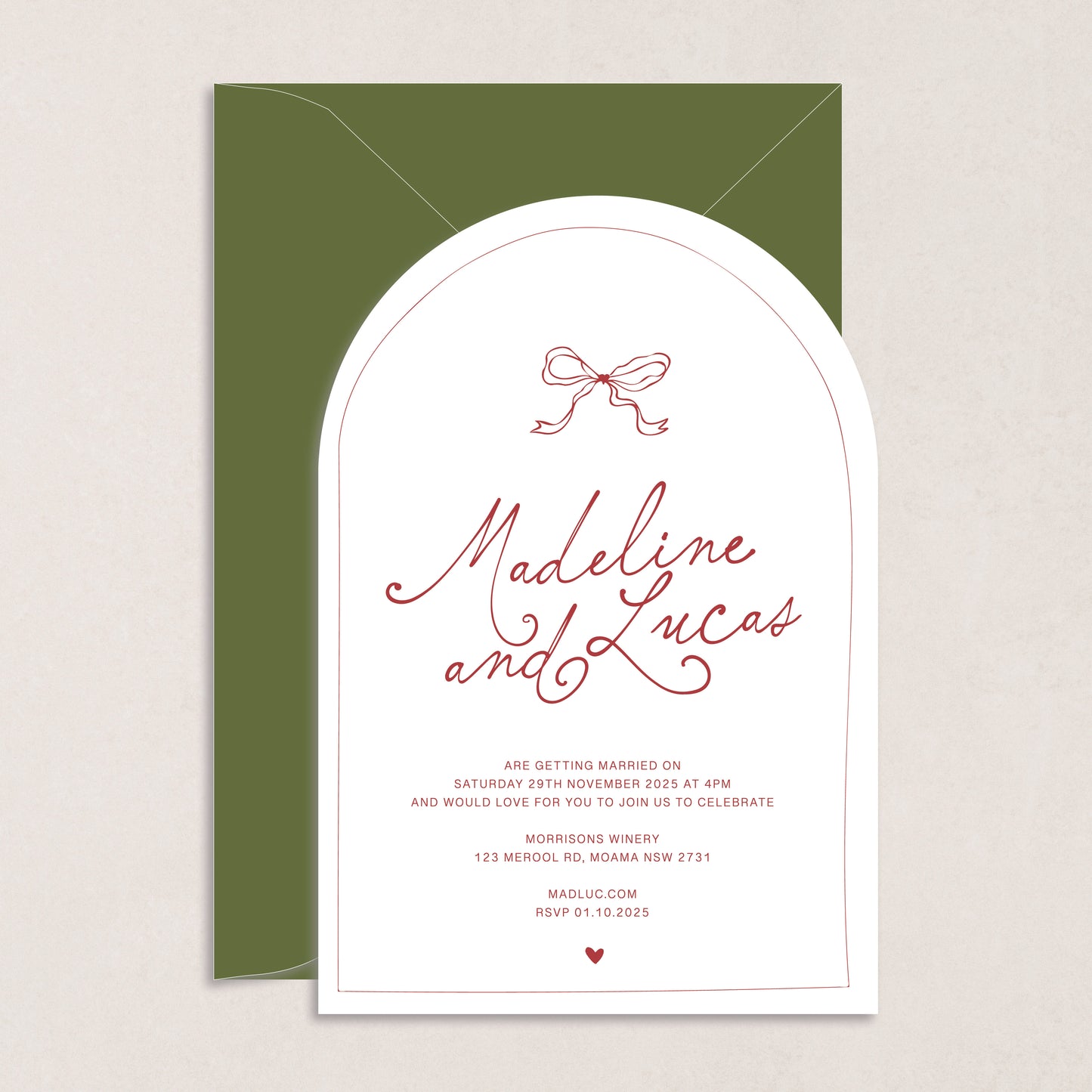 Endless Love Invitation