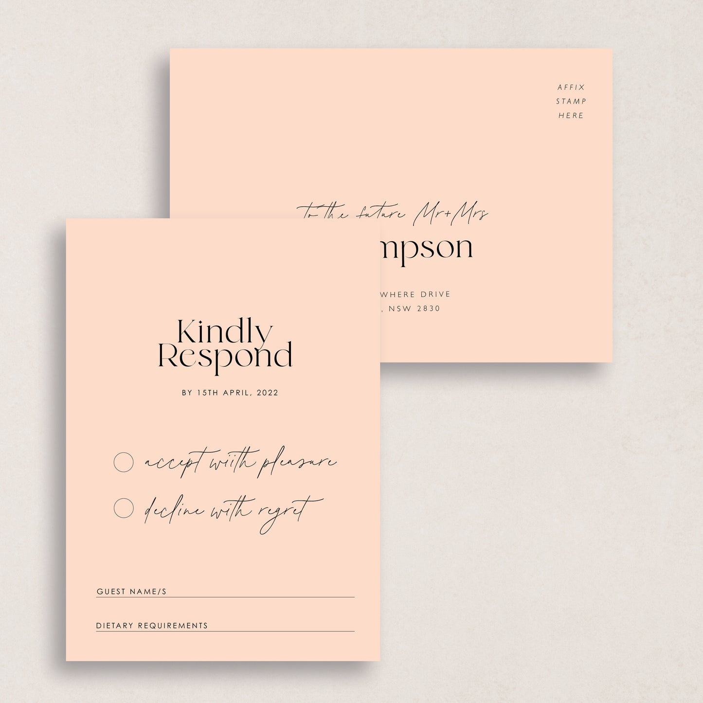 Love Like This RSVP Card