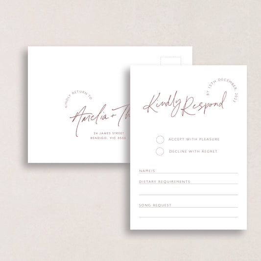 Dreamy Days RSVP Card