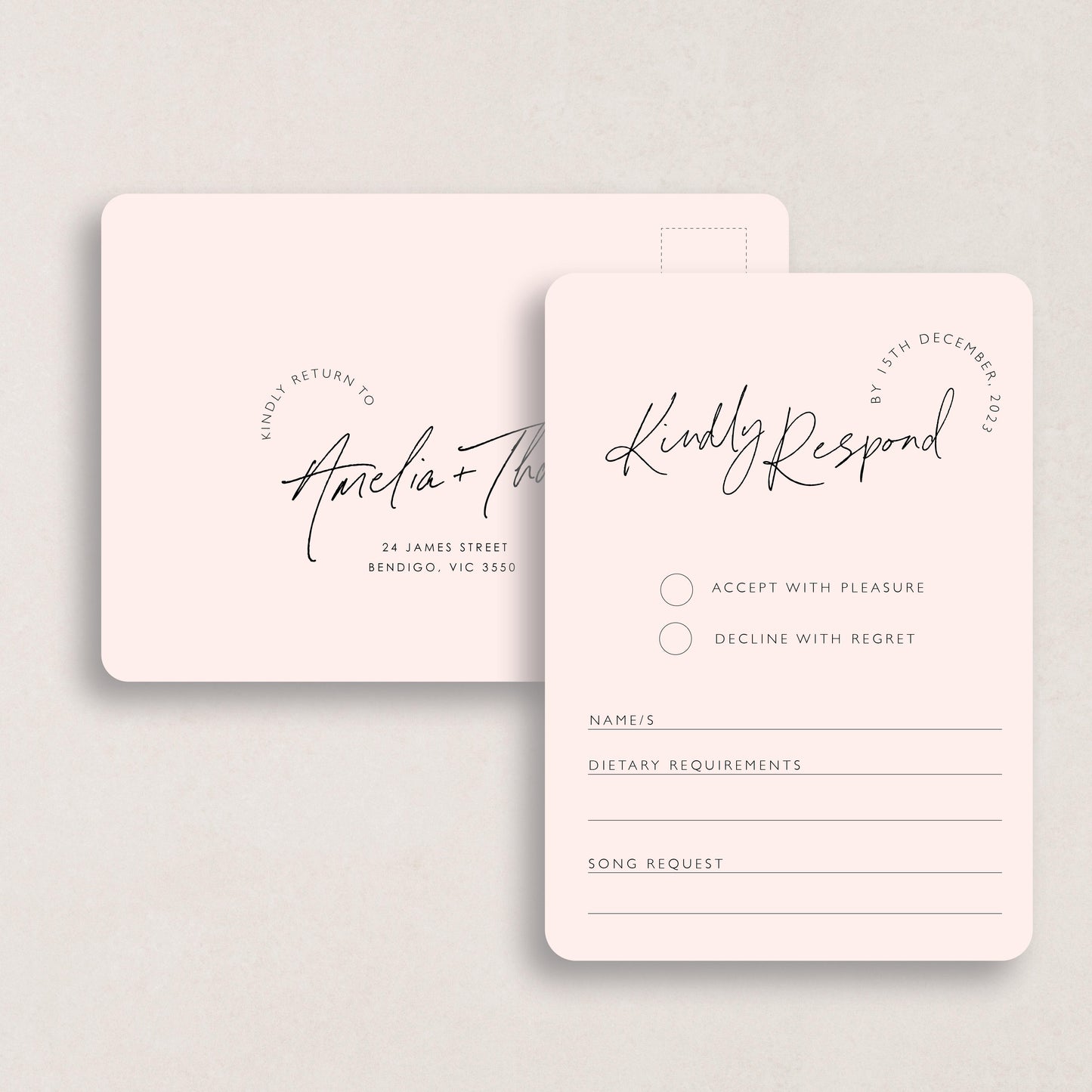 Dreamy Days RSVP Card