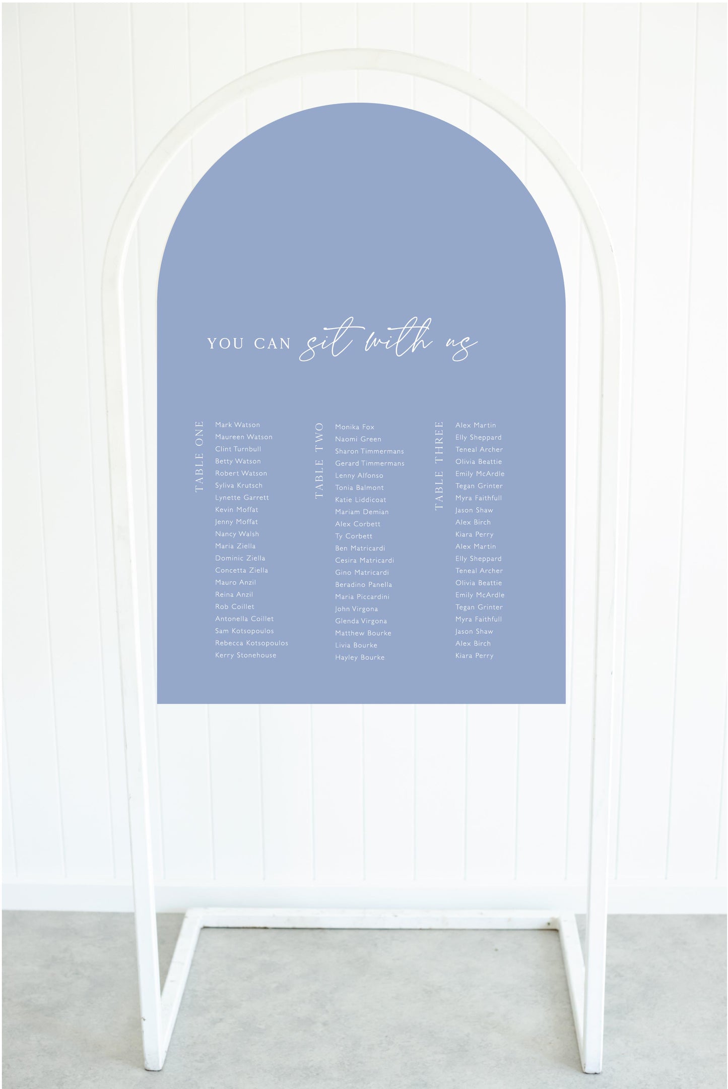 I Choose You Seating Chart