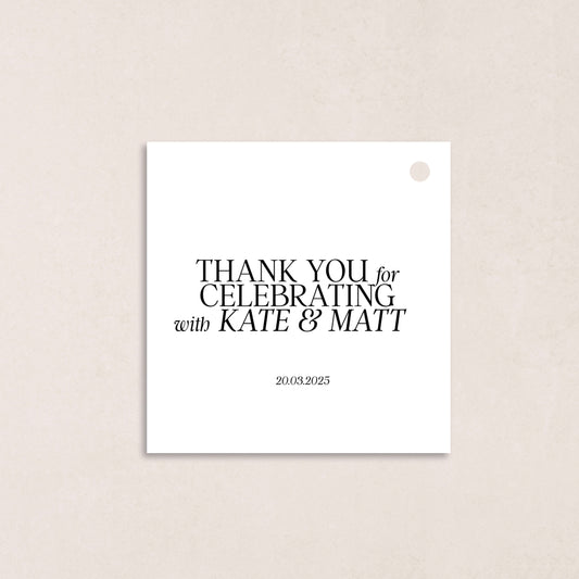 You've Got The Love Favour Tag