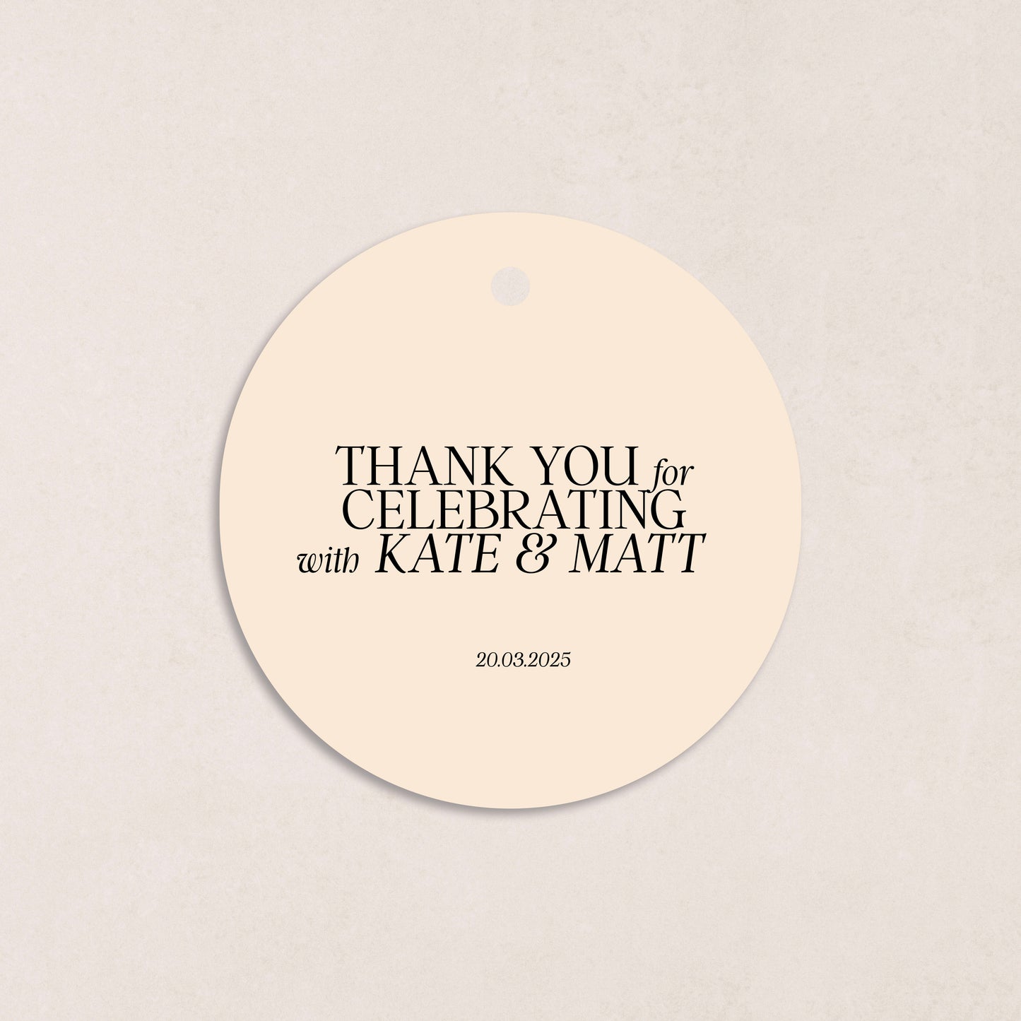 You've Got The Love Favour Tag