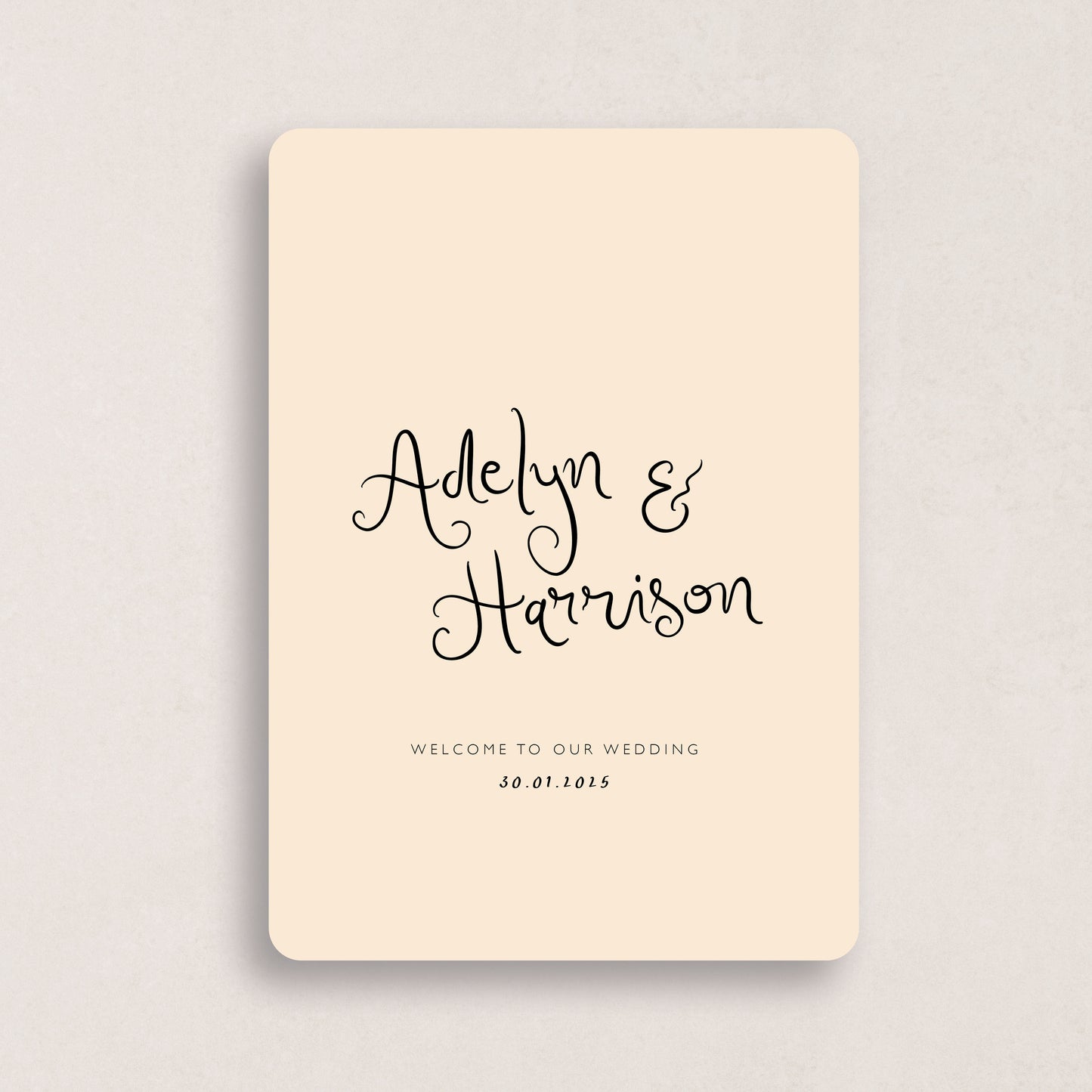 Love Song Welcome Sign