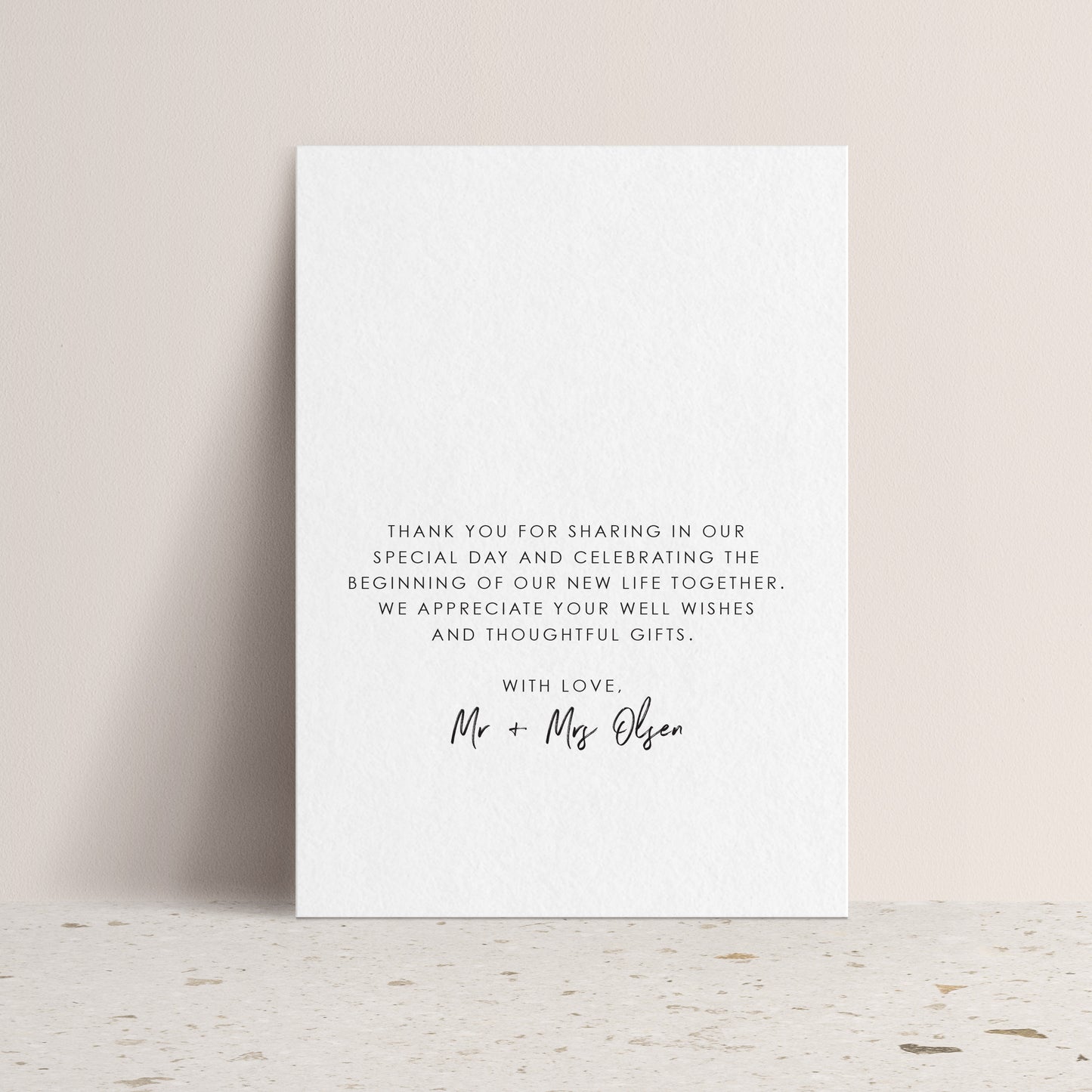 Polaroid Thank You Card Digital