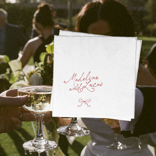 Endless Love Paper Cocktail Napkins